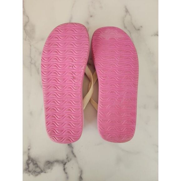 Laguna womens size 8 Y2K chunky sandal bubblegum pink floral flip flop thong foa - Picture 5 of 5